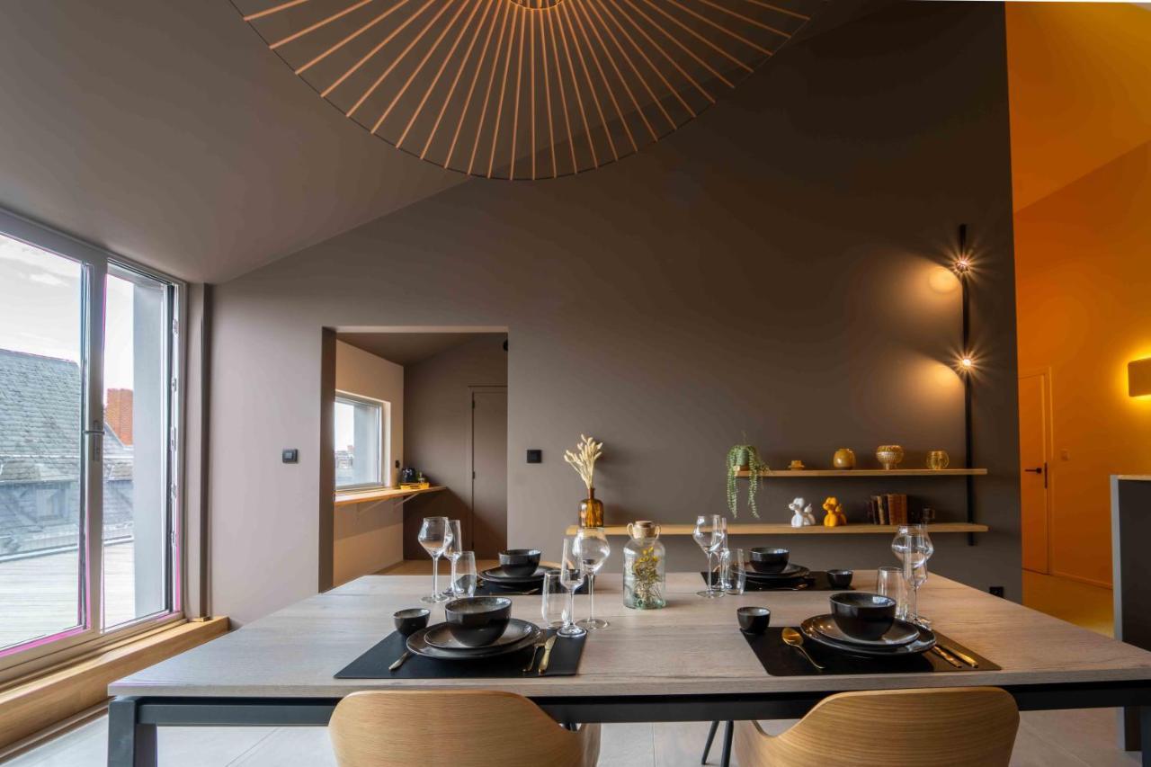 Luxury Penthouse & Terrace - Mons City Center Dış mekan fotoğraf